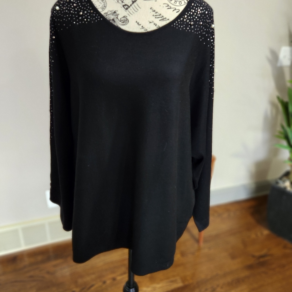 Calvin Klein Black Studded Blouse